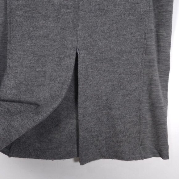 SPORTMAX‎ Teismo Dress Double Layer WOOL Knit Midi Turtleneck No Size Tag LARGE - Picture 15 of 16